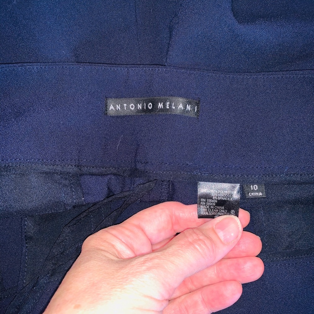 Antonio Melani dress pants navy size 10 - Picture 7 of 9
